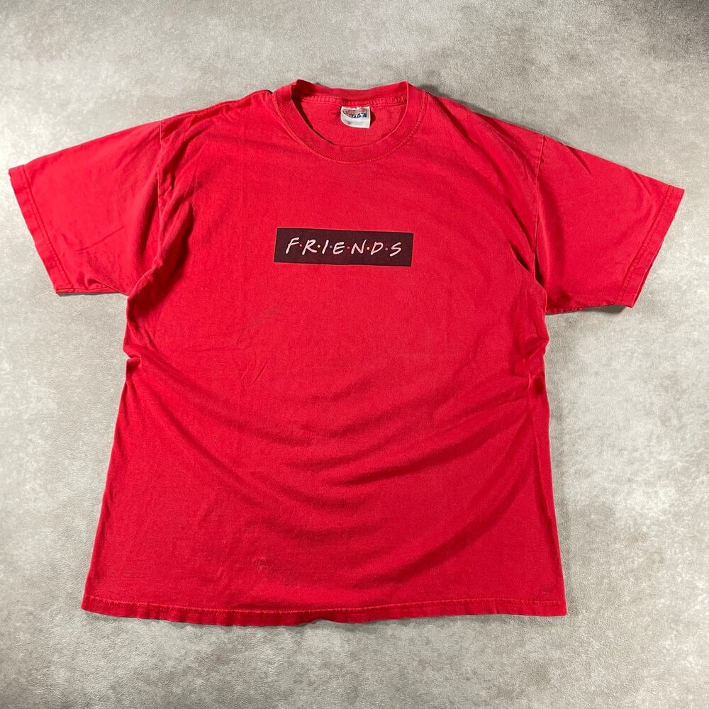 Vintage Friends TV Show T-Shirt Hanes Red Large Sitcom Tee
